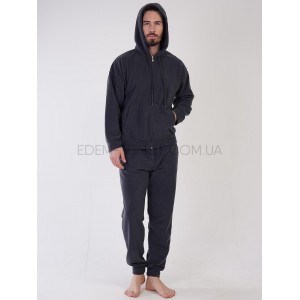 Флисовый мужской костюм на молнии Vienetta 0246 Графитовый, M