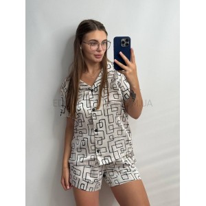 Стильный Женский Комплект Рубашка и Шорты 052 Серый, XS/S Стильный Женский Комплект Рубашка и Шорты 052 Серый, XS/S