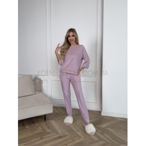 Костюм Велюровый Кофта с рукавом 3/4 и Штаны лате, S