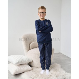 Детская Трикотажная пижама на мальчика Nicoletta 89163 Синий, Рост 122-128 (7-8 лет)