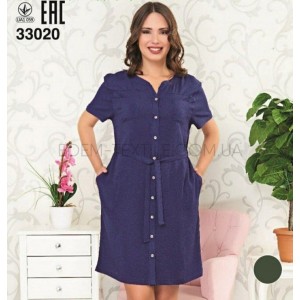 Женский Халат большого размера Juliet Deluxe 33020 Синий, 3XL
