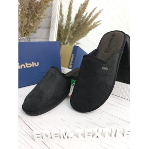 Тапочки мужские Inblu закрытые домашние 91-2H Черный, 41 Тапочки мужские Inblu закрытые домашние 91-2H Черный, 41