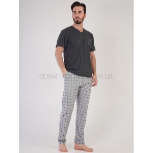 Мужской комплект для дома Батал Vienetta 1708 Графитовый, 4XL