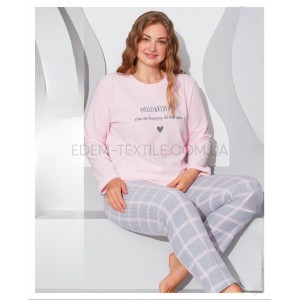 Флисовый женский комплект для полных 22511 Розовый, 4XL Флисовый женский комплект для полных 22511 Розовый, 4XL